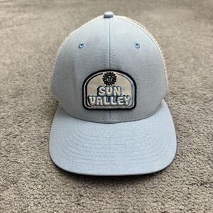 Pukka Sun Valley Idaho Trucker Hat Cap Mens One Size Sky Blue White Mesh Back